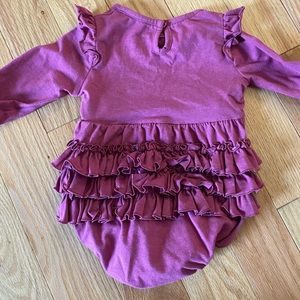 Ruffle Butts purple onesie 6-12 month